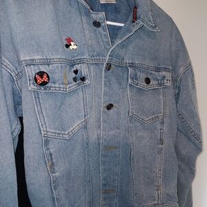 Disney Denim Jacket with Minnie Mouse Pins